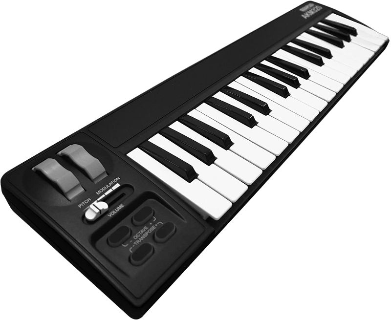 Photo 1 of MIDIPLUS AKM320 USB MIDI Keyboard Controller, Black, 32-key