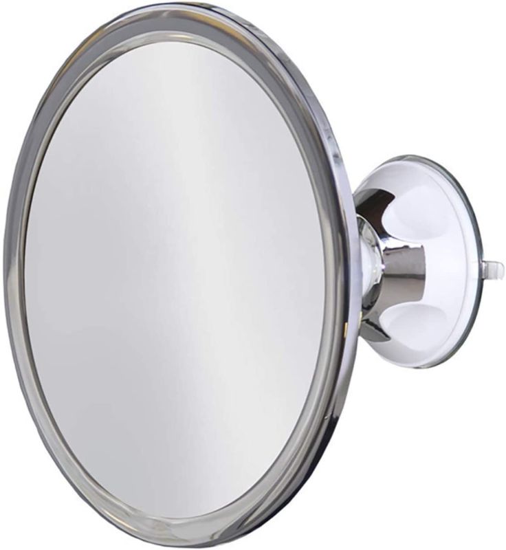 Photo 1 of 173mm 360 Degree Rotating Round Fogless Shaving Mirror Bathroom Shower Mirror with Locking Suction Anti-Fog Decorative Mirror
