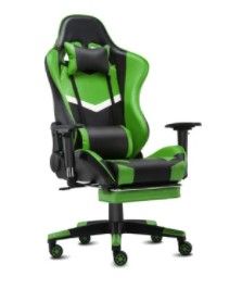 Photo 1 of Black And Green Gaming Chair