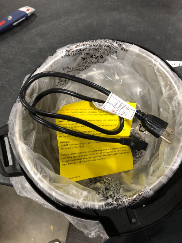 Photo 1 of Instant Pot Ultra 60 Ultra 6 Qt 10-in-1 Multi- Use Programmable Pressure Cooker, Slow Cooker, Rice Cooker, Yogurt Maker, Cake Maker, Egg Cooker, Sauté, and more, Stainless Steel/Black
