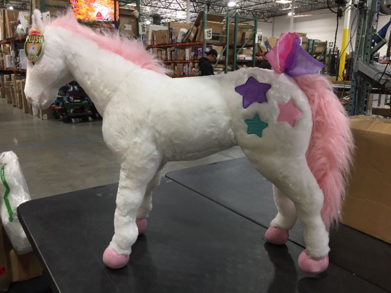 Photo 3 of Melissa & Doug Giant Unicorn - Lifelike Stuffed Animal (over 2 feet tall)
