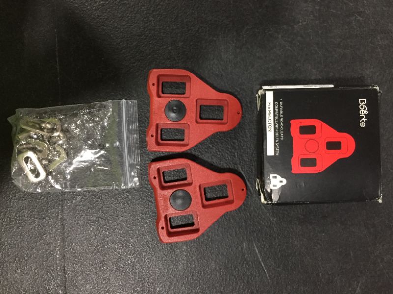 Photo 2 of Boerte Compatible with Peloton Look Delta (9 Degree Float) Bike Replacement Cleats - Indoor Cycling & Road Bike Cleat Set - Fully Compatible with Peloton & Spin Delta Clips - New Anti-Slip Design
