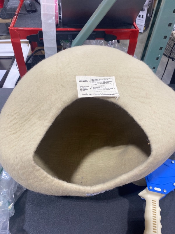 Photo 2 of Feltcave Wool Cat Cave Bed (Medium), Handcrafted from 100% Merino Wool, Eco-Friendly Felt Cat Cave for Indoor Cats and Kittens
