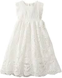 Photo 1 of Bow Dream Off White Ivory White Vintage Rustic Baptism Lace Flower Girl's Dress
