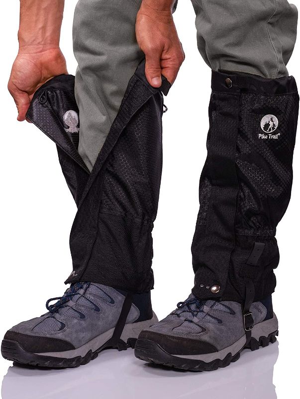 Photo 1 of Pike Trail Leg Gaiters – Waterproof and Adjustable Snow Boot Gaiters for Hiking, Walking, Hunting, Mountain Climbing and Snowshoeing
