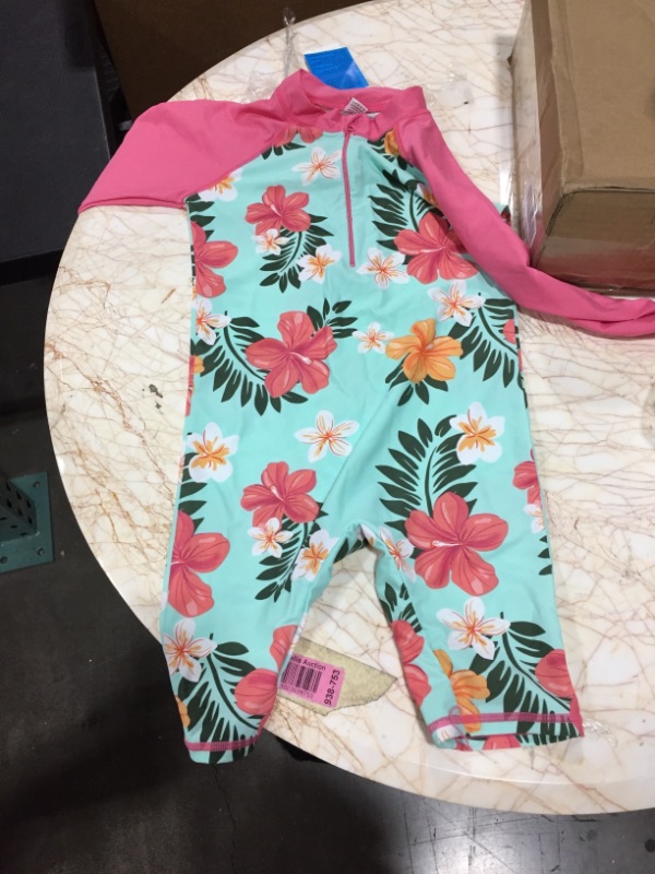 Photo 1 of kids swimsuit 151/168 pink blue floral
