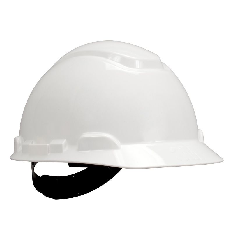 Photo 1 of 3M 10078371641877 H-701P White Hard Hat with 4-Point Pin Lock Suspension, White
