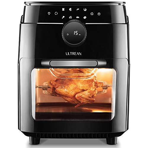 Photo 1 of Ultrean Air Fryer, 12.5 Quart Air Fryer Oven, Toaster Oven with Rotisserie,Bake,Dehydrator,Auto Shutoff and 8 Touch Screen Preset, 8 Accessories & 50  thumbnail Ultrean Air Fryer