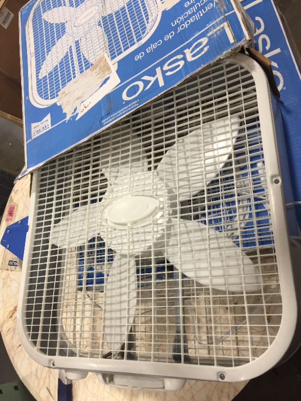 Photo 2 of Lasko 20" Box 3-Speed Fan, Model B20200, White