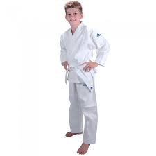 Photo 1 of FLUORY Karate Uniform with Free Belt White Karate Gi for Kids  Adult Size 0006