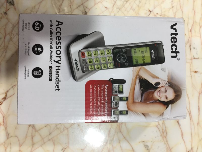 Photo 2 of VTech CS6609 Cordless Accessory Handset  Requires a compatible phone system purchased separately VTech CS6619 CS6629 CS6648 or CS6649Silverblack