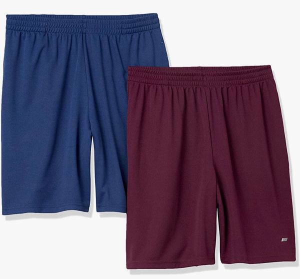 Photo 1 of Amazon Essentials Mens 2Pack LooseFit Performance Shorts size