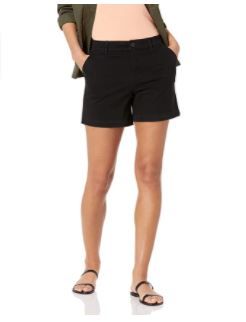Photo 2 of Amazon Essentials Womens Curvy Fit 5 Inch Inseam Chino Short SIZE 6