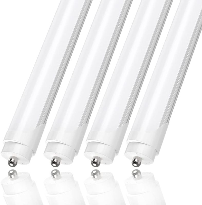 Photo 1 of CNSUNWAY LIGHTING 8FT LED Bulbs 45W 100W Equivalent DualEnded Power Ballast Bypass 5400LM 6000K Frosted Cover Fluorescent Light Bulbs Replacement  4 Pack