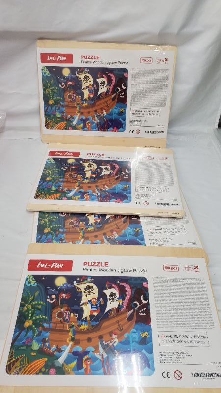 Photo 1 of 4PK 100PCS PUZZLE