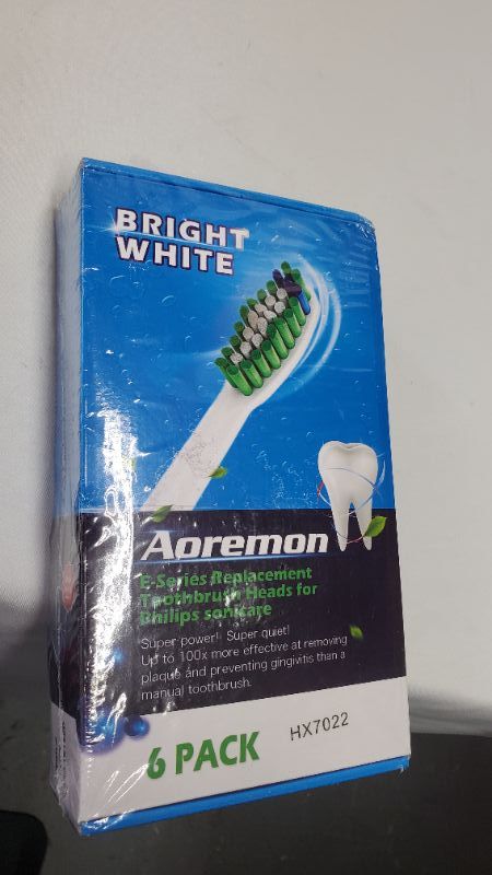 Photo 1 of AOREMON 6PK REPLACEMNT TOOTHBRUSH HEADS