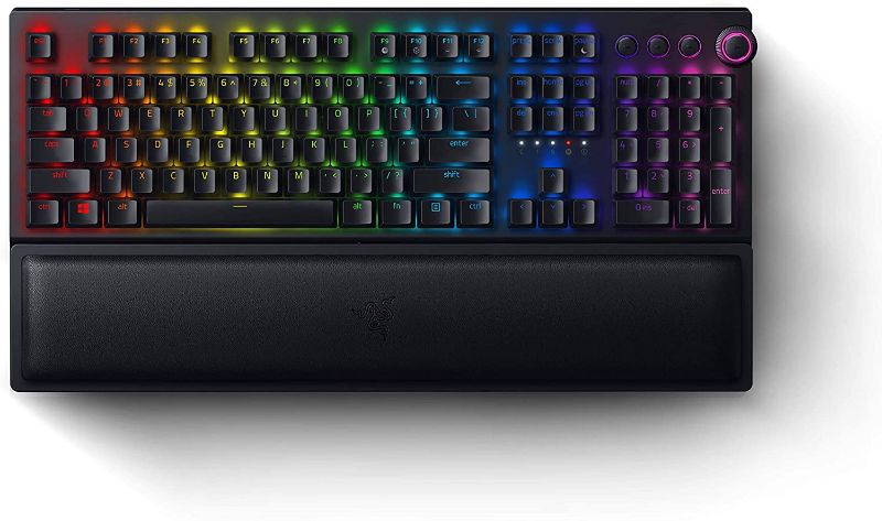 Photo 1 of Razer BlackWidow V3 Pro Mechanical Wireless Gaming Keyboard: Green Mechanical Switches - Tactile & Clicky - Chroma RGB Lighting - Doubleshot ABS