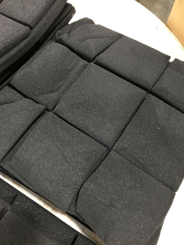 Photo 3 of 12 Pack Set 2" X 12" X 12" Acoustic Foam Panels, Bread 5 Block Tiles, Sound Panels wedges Soundproof Sound Insulation Absorbing, 5 Blocks Design
