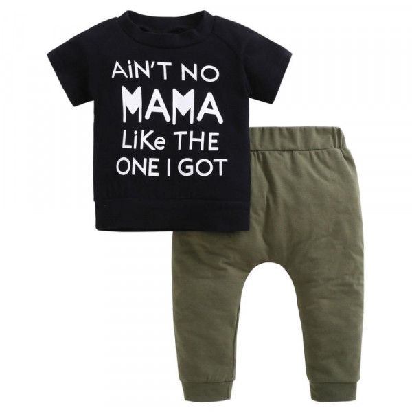 Photo 1 of Baby Boy "Ain't No Mama Like The One I Got" T Shirt & Pants (6 mo)