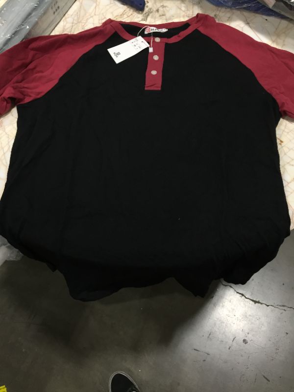 Photo 2 of H2H Womens Black/Red 3/4 Sleeve Blouse (L)