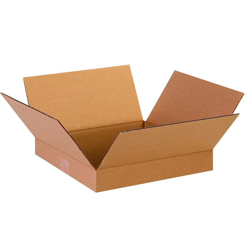 Photo 1 of 13 x 13 x 1" Corrugated Boxes (100 pack)