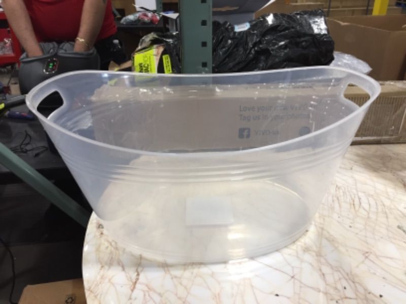 Photo 1 of Zilpoo Large Plastic Oval Storage Tub