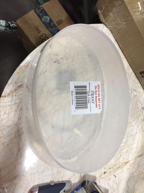 Photo 2 of Zilpoo Large Plastic Oval Storage Tub