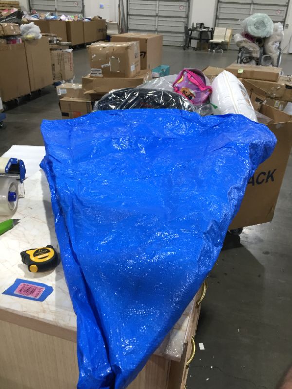 Photo 1 of 16 ft Round Blue Tarp