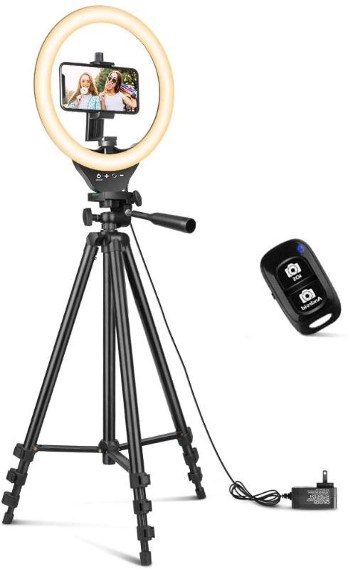 Photo 1 of 10'' Ring Light with 50'' Extendable Tripod Stand, Sensyne LED Circle Lights