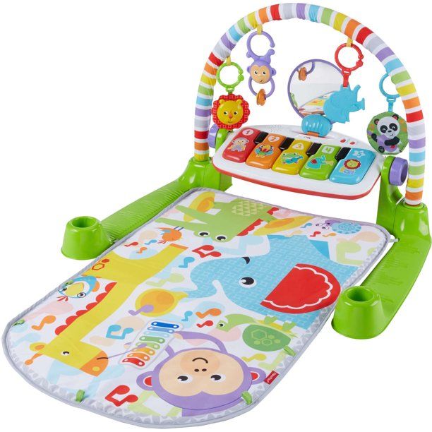 Photo 1 of Fisher-Price Deluxe Kick & Play Removable Piano Gym, Green