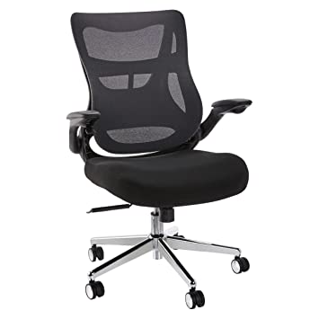 Photo 1 of AmazonCommercial Ergonomic Infinite Adjustable High-Back Mesh Chair - Advanced Lumbar Technology, Black
