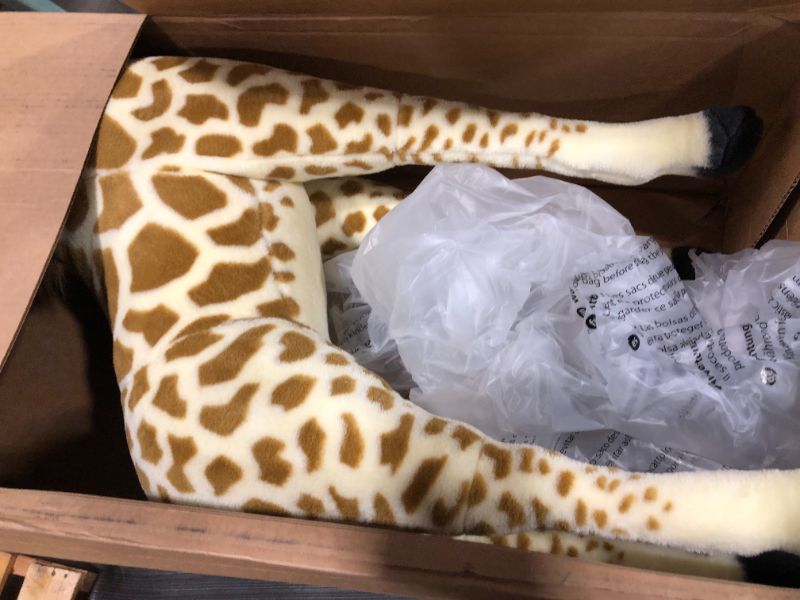 Photo 1 of Melissa & Doug Plush Giraffe, Yellow, One Size