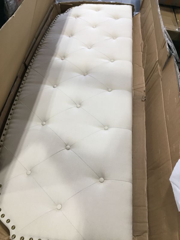 Photo 3 of 
Christopher Knight Home Silas Fabric Headboard, Queen / Full, Ivory no hardware
