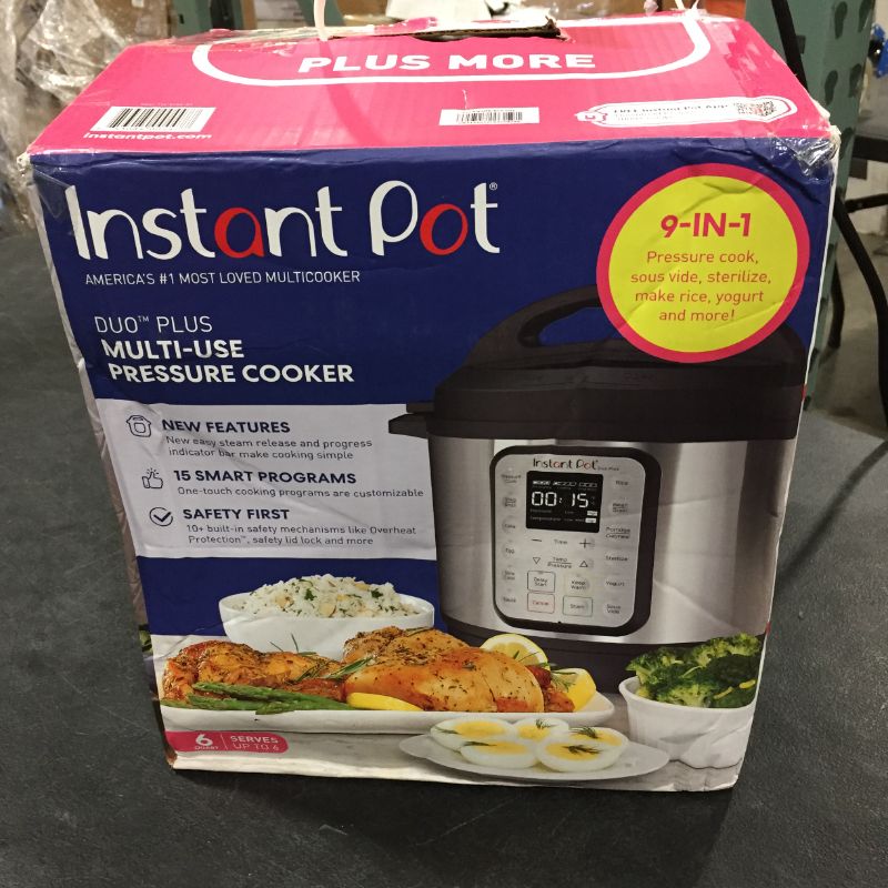 Photo 2 of Instant Pot Duo Plus 6 qt 9-in-1 Slow Cooker/Pressure Cooker