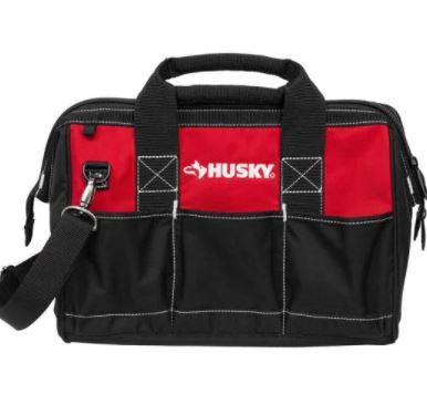 Photo 1 of 15 in. 8 Pocket Zippered Tool Bag
