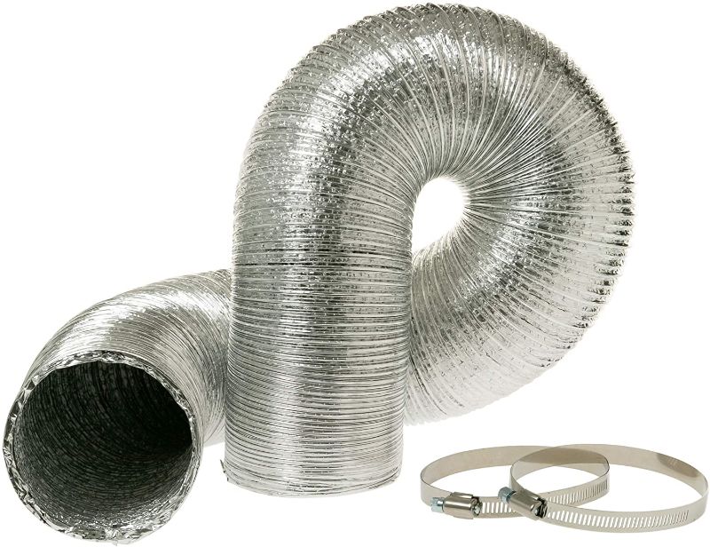 Photo 1 of 8 x 4 GE flexible metal clothes dryer duct