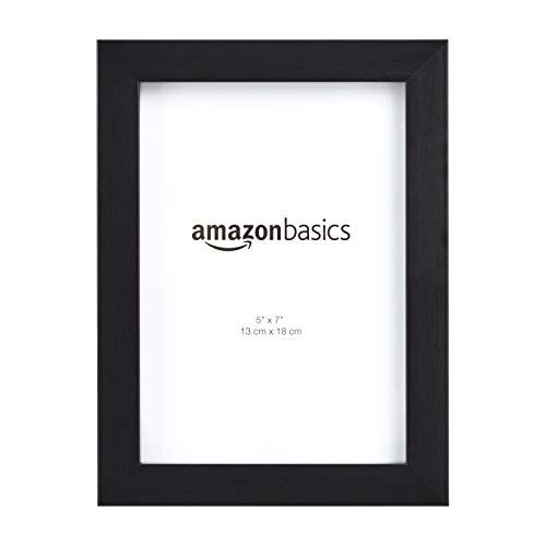 Photo 1 of AmazonBasics Photo Frame with Stand, Set of 2 | 5" x 7", Black
