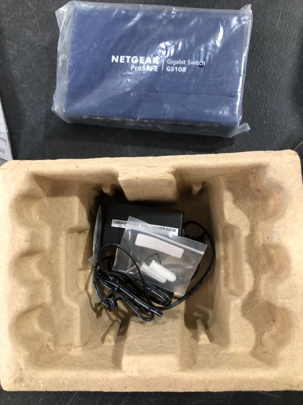 Photo 2 of NETGEAR 8-Port Gigabit Ethernet Unmanaged Switch (GS108) - Desktop or Wall Mount