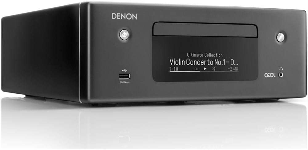 Photo 1 of Denon RCD-N10 Hi-Fi All-in-One Receiver & CD Player | Perfect for Smaller Rooms and Houses | Wireless Music Streaming & Amazon Alexa Compatibility | Bluetooth, AirPlay 2, WiFi
