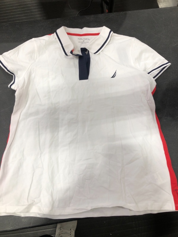 Photo 1 of NAUTICA RED/WHITE/BLUE POLO, SIZE XL