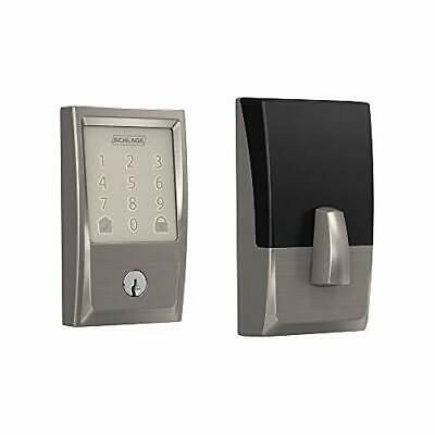 Photo 1 of Schlage Encode BE489WB Cen 619 Smart WiFi Deadbolt Satin Nickel