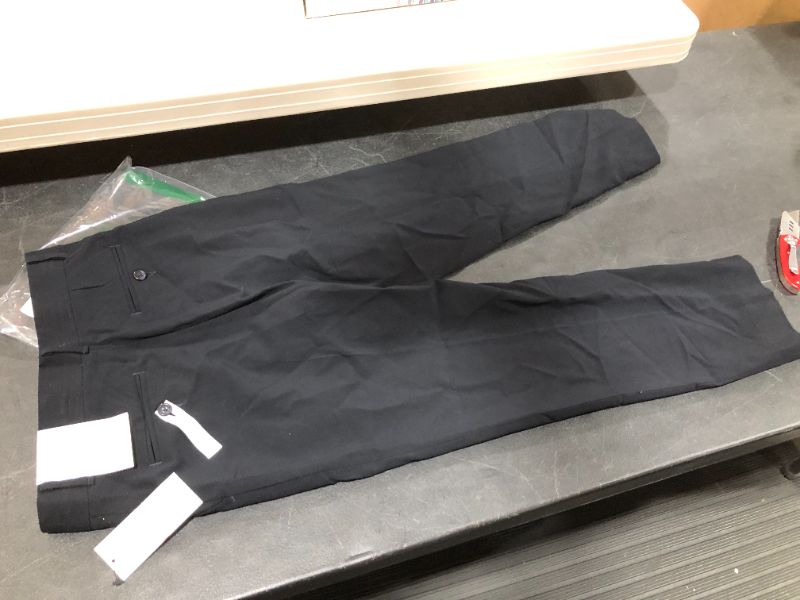 Photo 2 of Calvin Klein Boys' Husky Bi-Stretch Flat Front Dress Pant,, Navy, Size 12.0