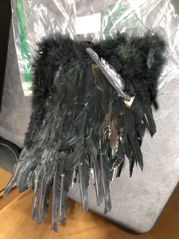Photo 1 of BLACK FEATHER ANGEL WINGS COSTUME ACCESSORY