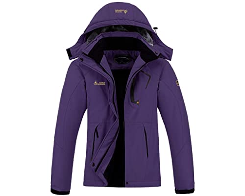 Photo 1 of MOERDENG Women's Waterproof Ski Jacket Warm Winter Snow Coat Mountain Windbreaker Hooded Raincoat Jacket
