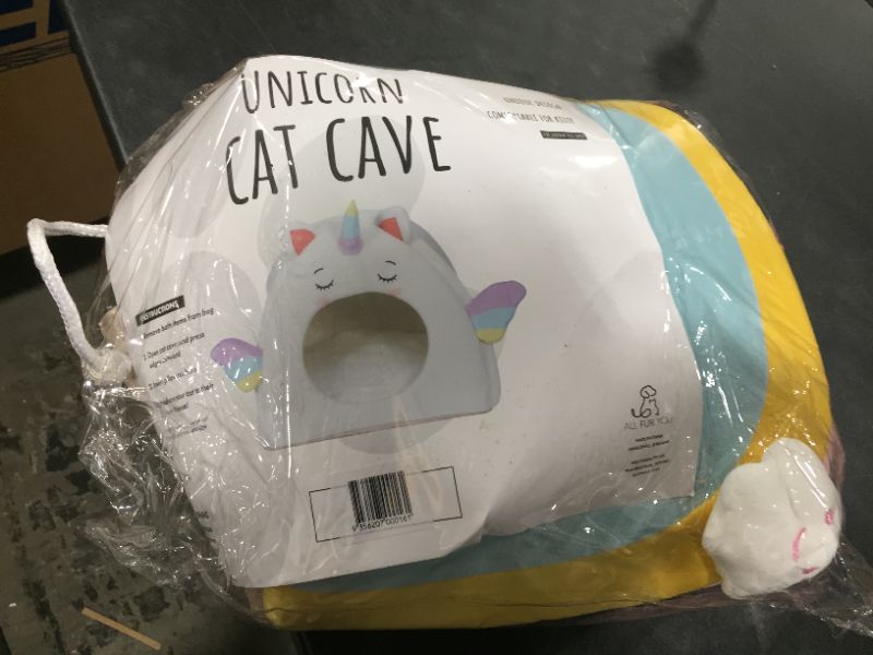 Photo 2 of All Fur You Unicorn Cat Cave Cat House for indoors dome bed igloo Soft and Warm