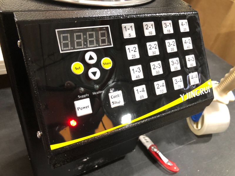 Photo 4 of YJINGRUI Automatic Fructose Dispenser 8L Syrup Dispenser Machine 16 Groups 110V (Black)
