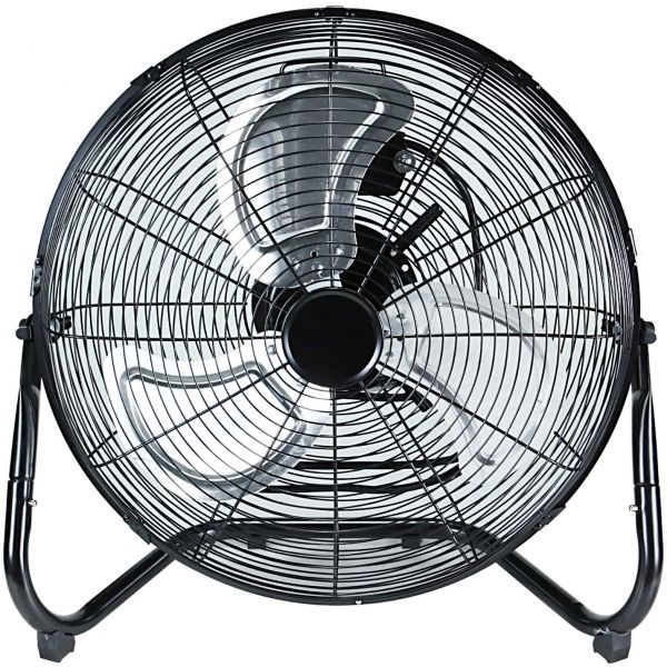 Photo 1 of Simple Deluxe 18 Inch 3-Speed High Velocity Heavy Duty Metal Industrial Floor Fans Oscillating Quiet for Home Commercial, Residential, and Greenhouse Use, Outdoor/Indoor, Black
