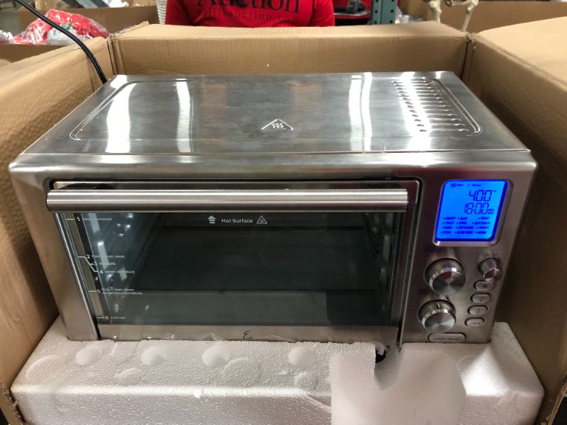 Photo 2 of Emeril Lagasse Power AirFryer 360 Better Than Convection Ovens Hot Air Fryer Oven, Toaster Oven, Bake, Broil, Slow Cook and More Food Dehydrator, Rotisserie Spit, Pizza Function Cookbook
