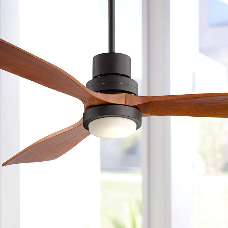 Photo 1 of 52" Casa Delta-Wing™ Bronze Outdoor LED Ceiling Fan