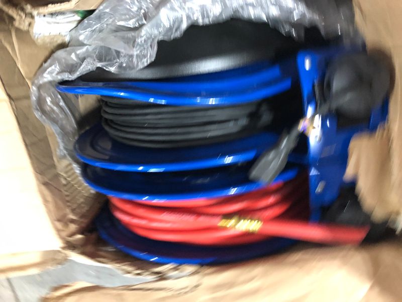 Photo 2 of Cox Reels 3/8" x 50' C-Series 16 GA. Cord Single Receptacle | Air/Electric | C-L350-5016-A
